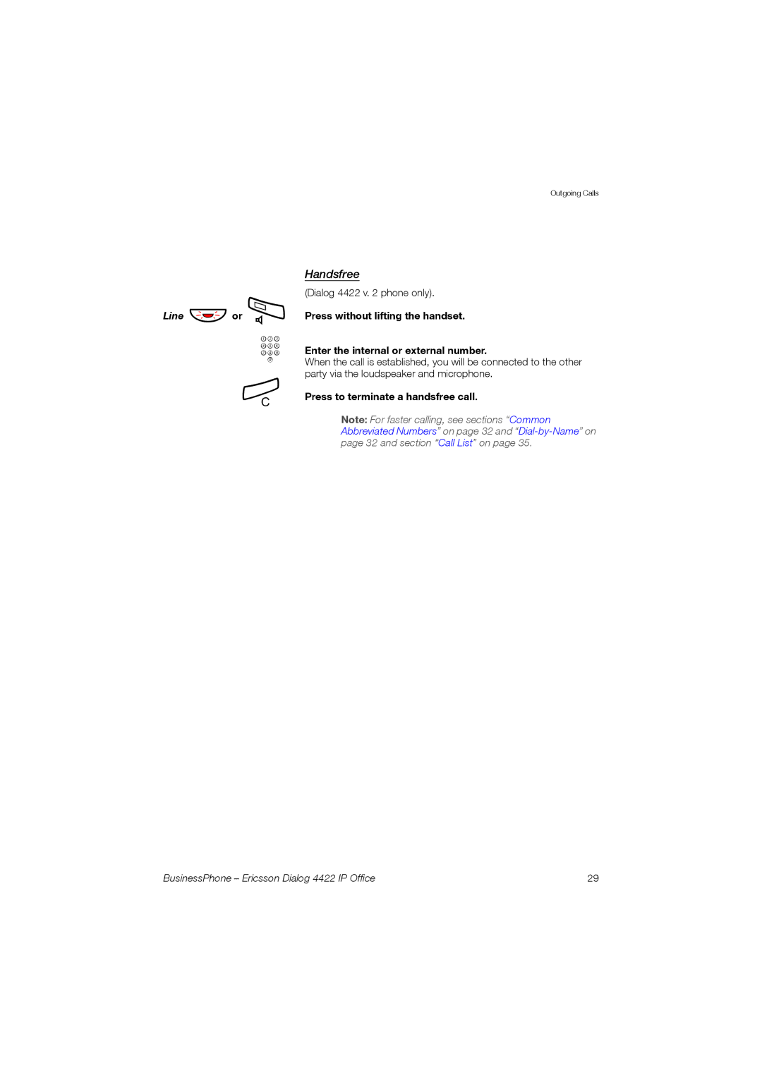 Ericsson 4422 manual Line ÔÖ or Â 