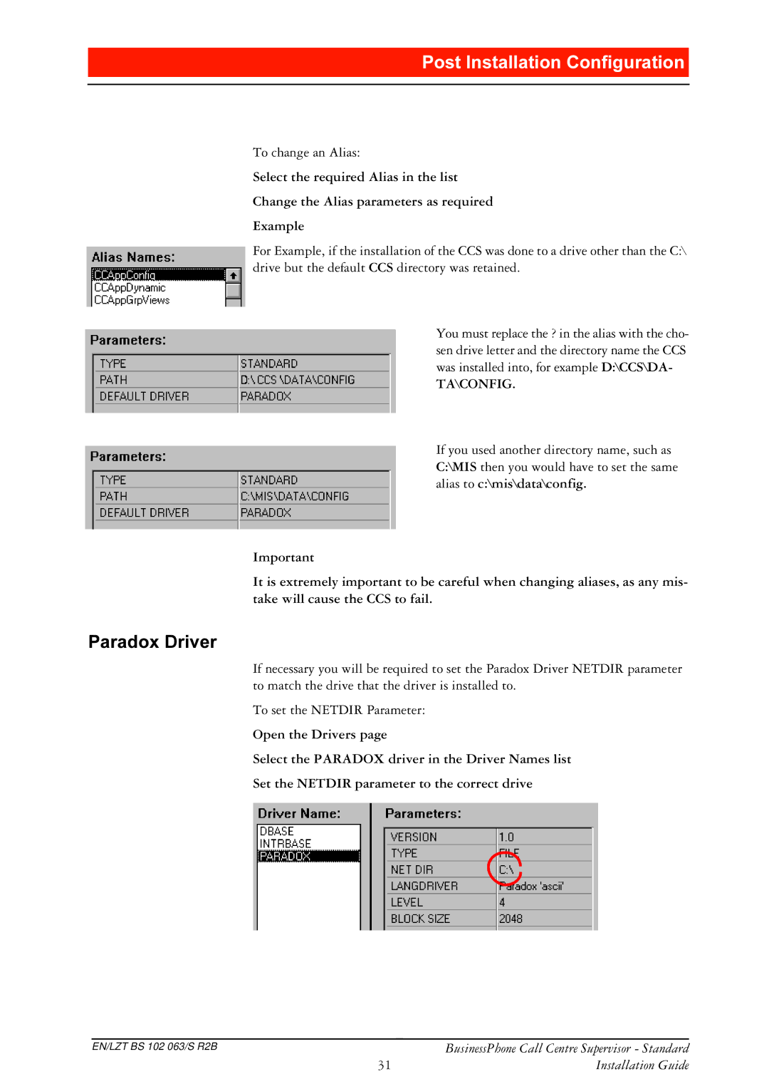 Ericsson BusinessPhone manual 3DUDGRULYHU, Ta\Config 