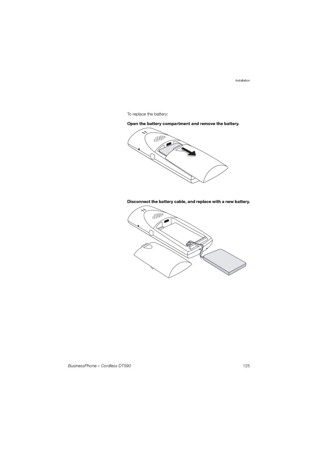 Ericsson manual BusinessPhone Cordless DT590 125 