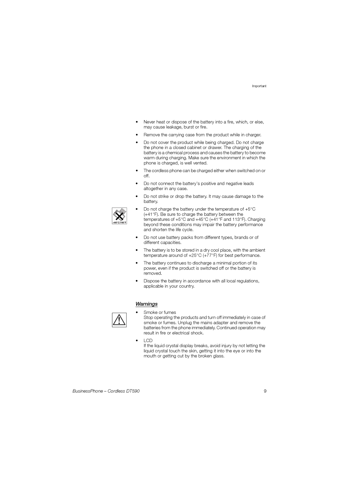 Ericsson DT590 manual Lcd 