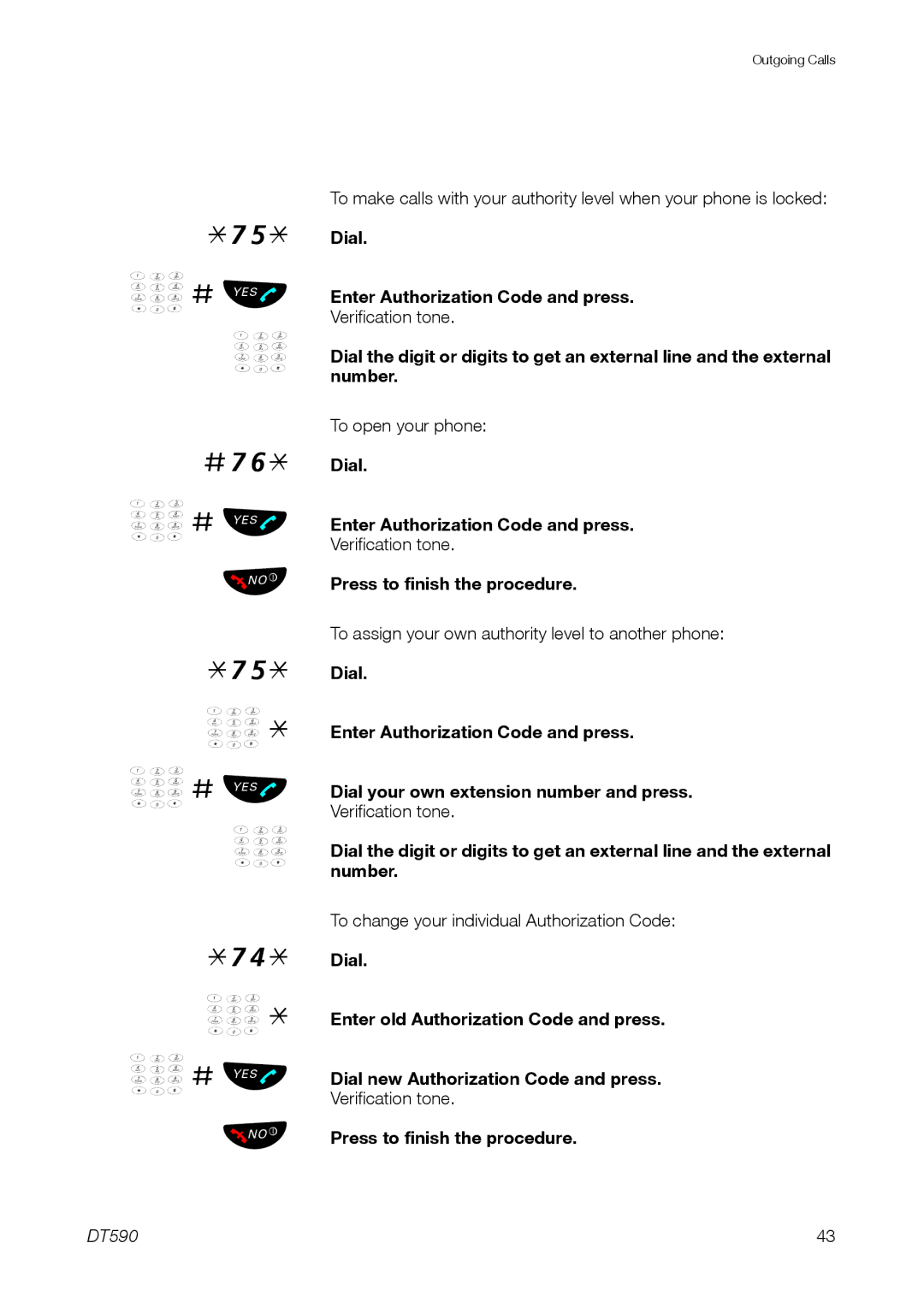 Ericsson DT59C manual ¿ # ÛÜ #76* ¿ # ÜÛ ÚÙ, ¿ # ÛÜ 74* ¿ * ¿ # ÜÛ ÚÙ 