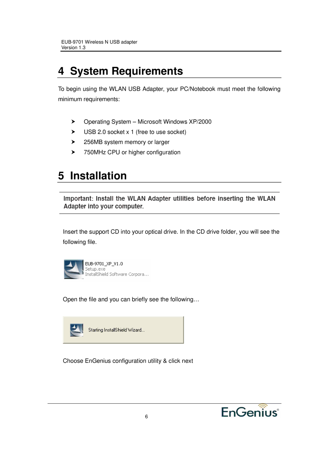 Ericsson EUB-9701 EXT2 user manual System Requirements, Installation 