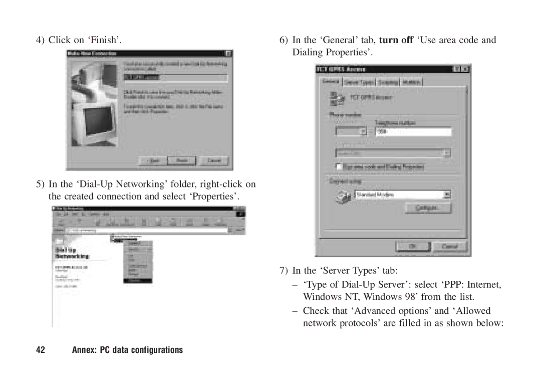 Ericsson F221m manual Click on ‘Finish’ 