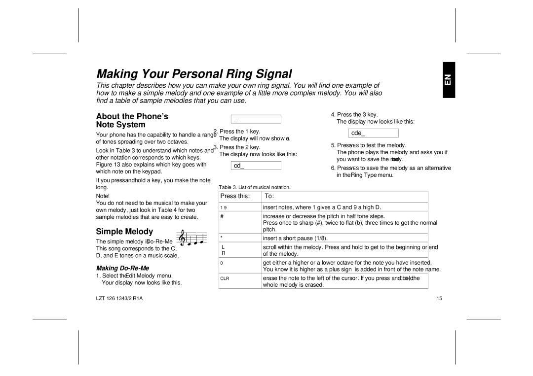 Ericsson GF768 user manual Making Your Personal Ring Signal, About the Phone’s, Press this 