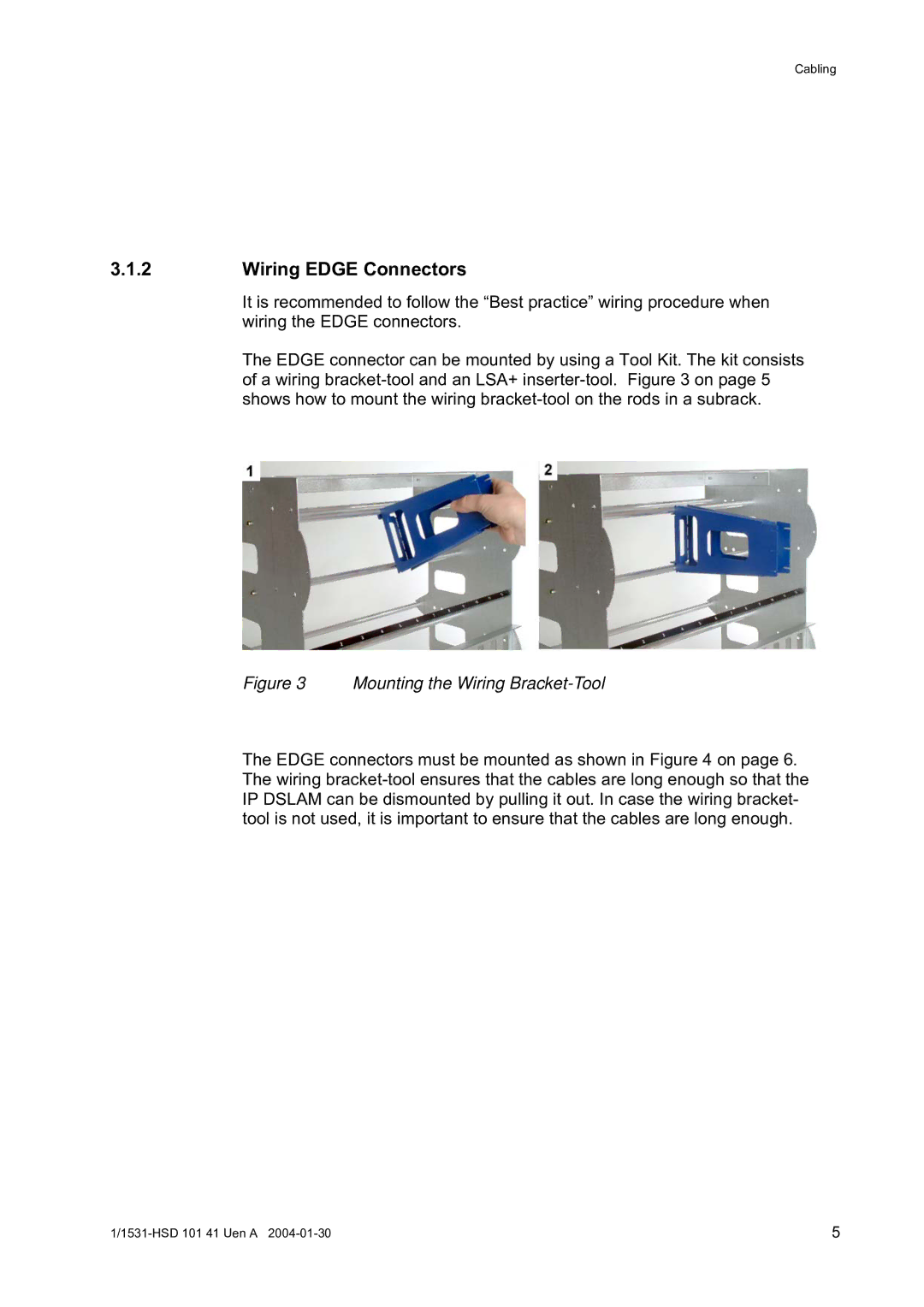 Ericsson EDN312, IP DSLAM manual Wiring Edge Connectors 