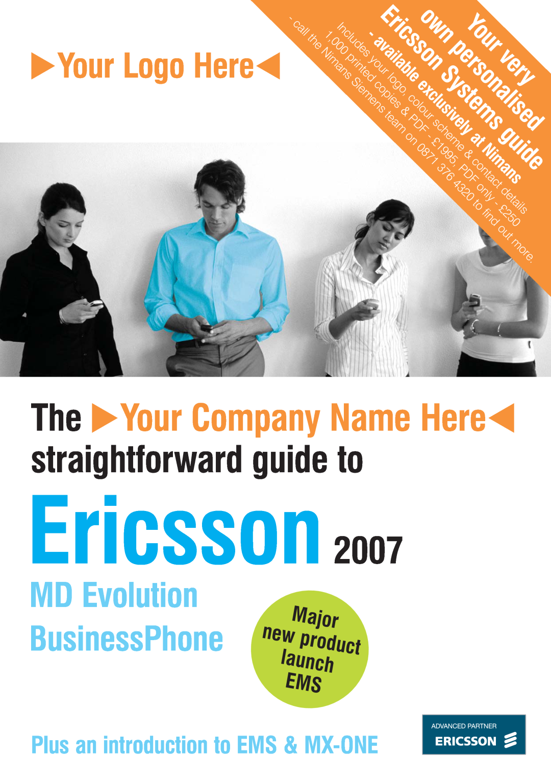 Ericsson ISDN2 manual Ericsson, own Your, very, guide, Your Logo Here, youravailable, teamPDFexclusively, Nimans, the1,000 