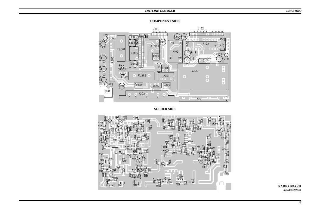 Ericsson LBI-31629B manual Outline Diagram 