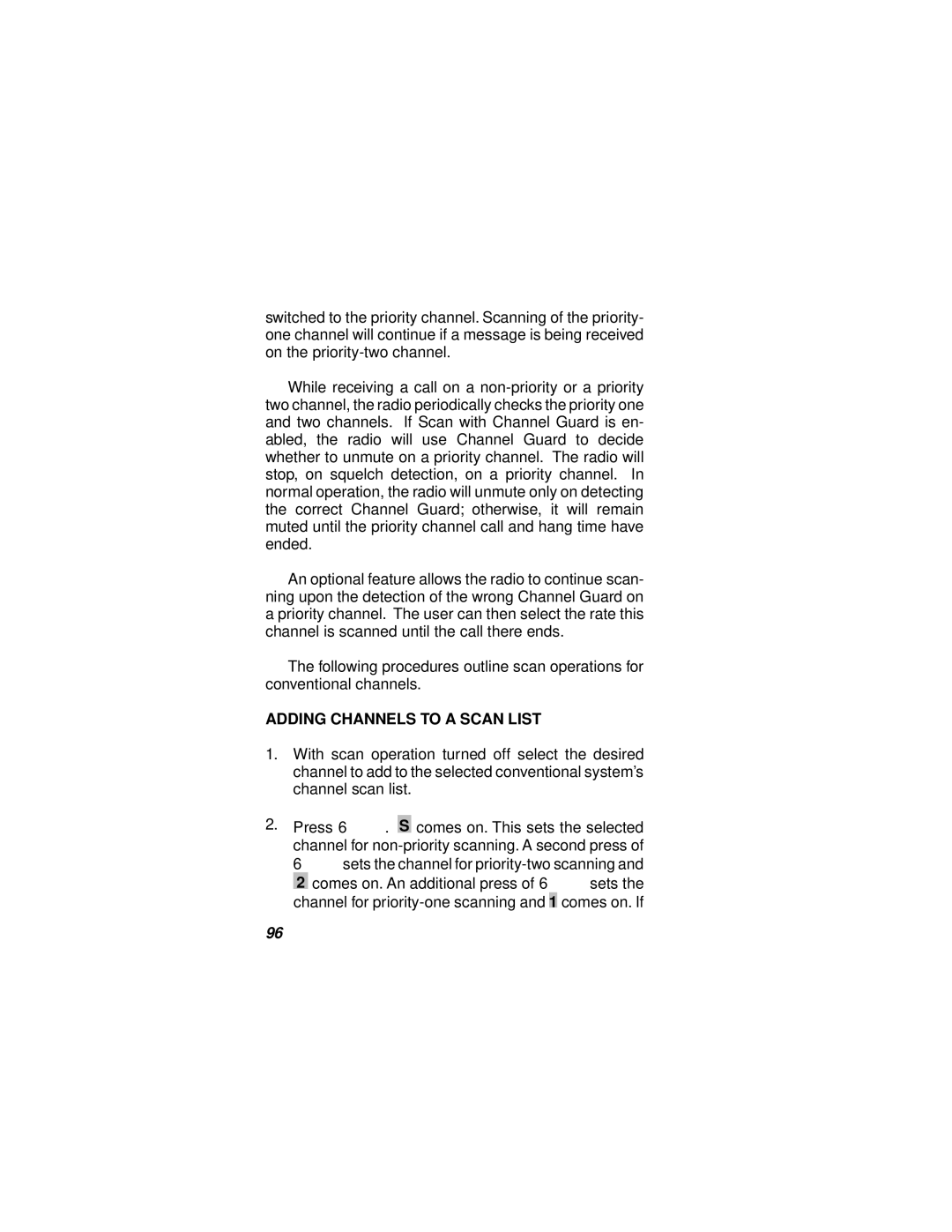 Ericsson LBI-38732E manual Adding Channels to a Scan List 