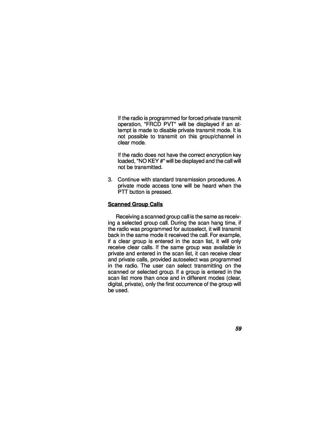 Ericsson LBI-38732E manual Scanned Group Calls 