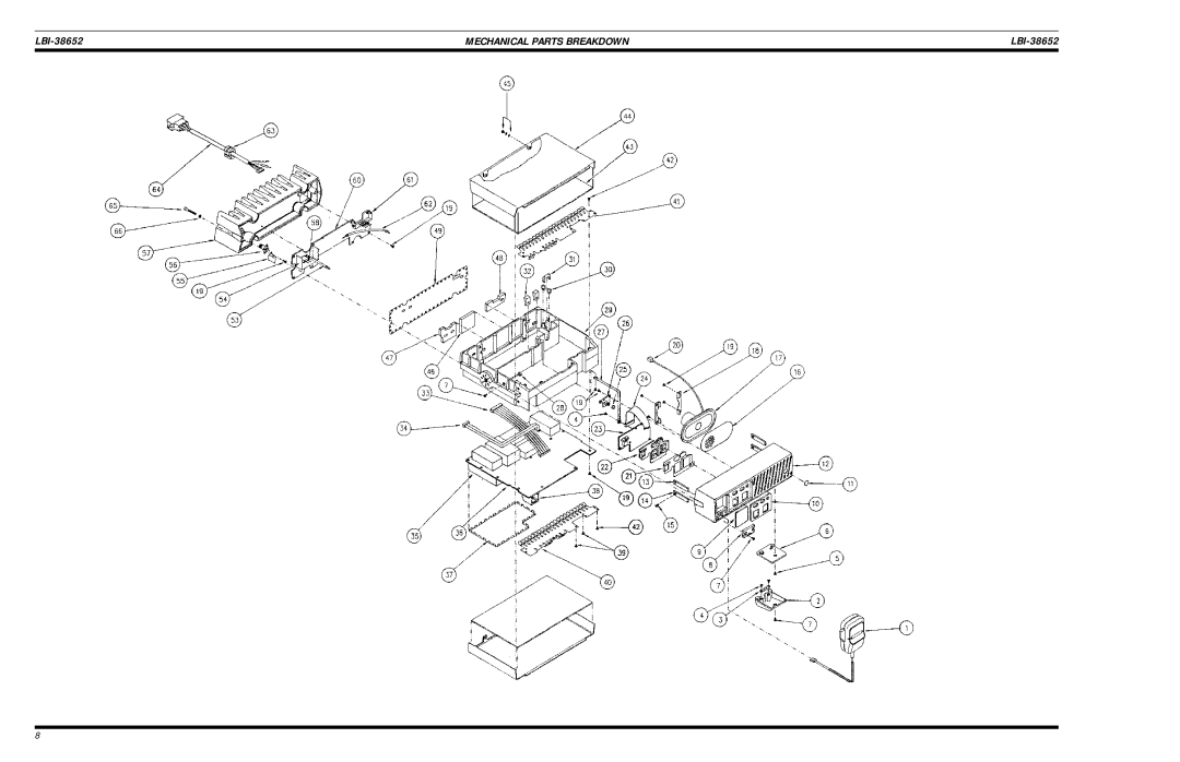 Ericsson LBI-38756 manual Mechanical Parts Breakdown 