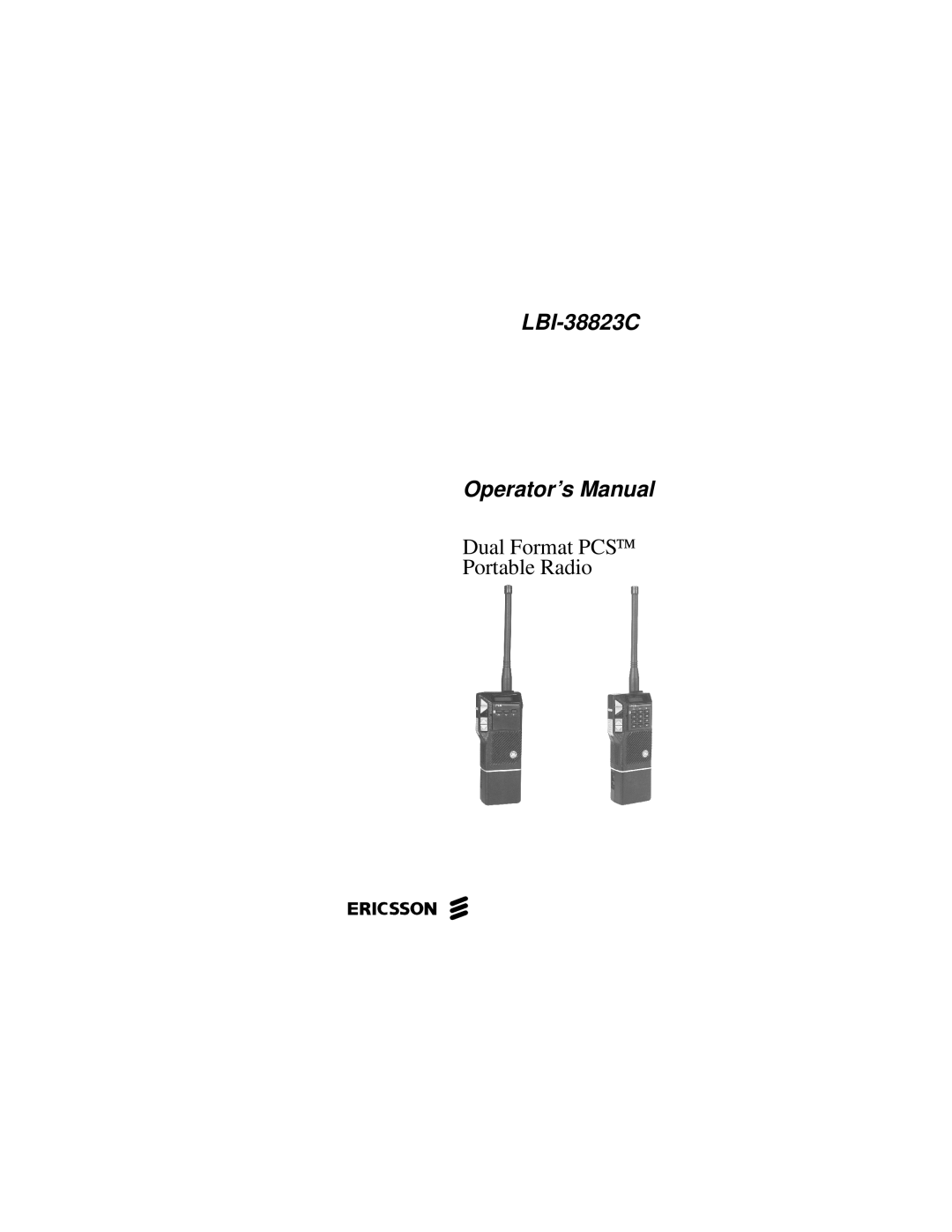 Ericsson LBI-38823C manual Ericssonz 