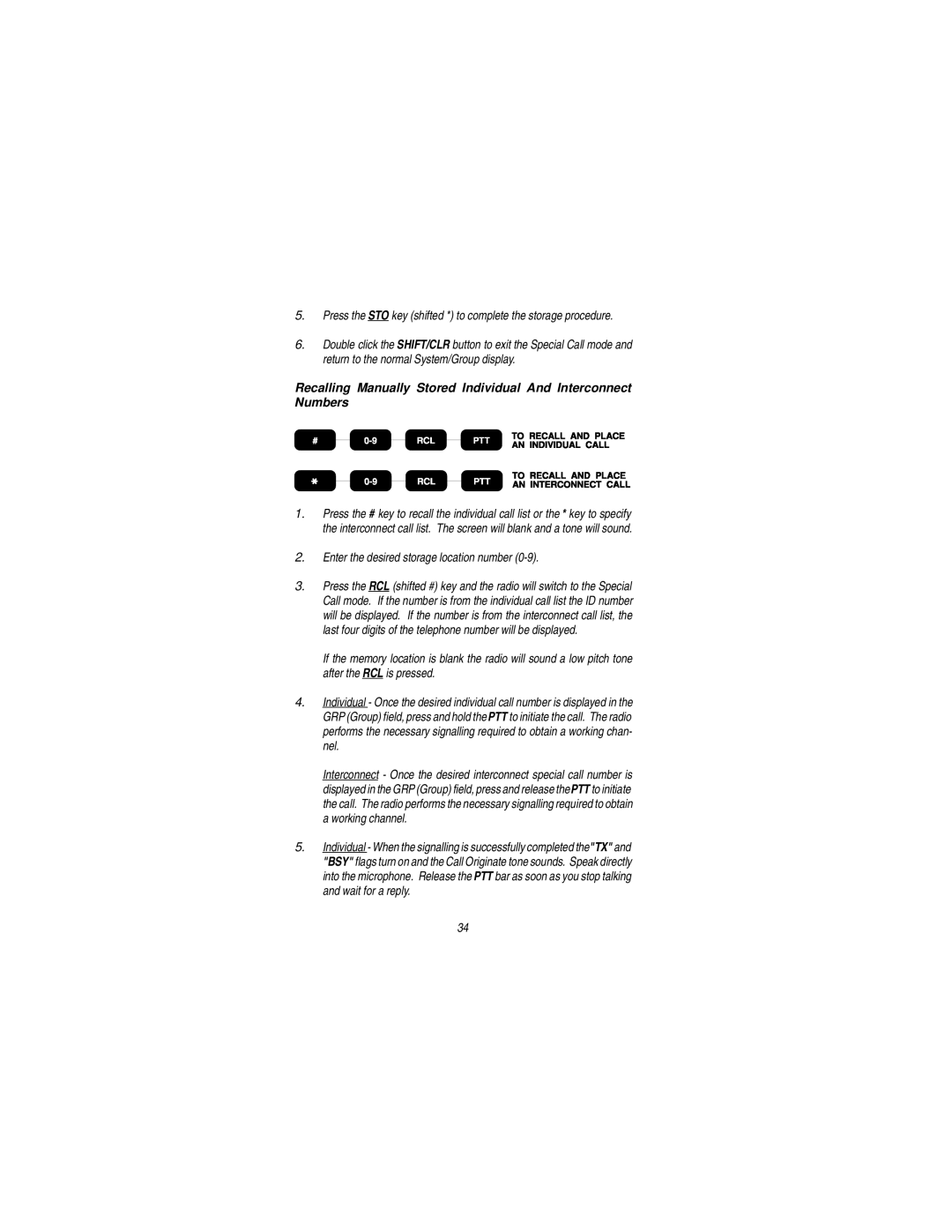 Ericsson LBI-38823C manual Enter the desired storage location number 