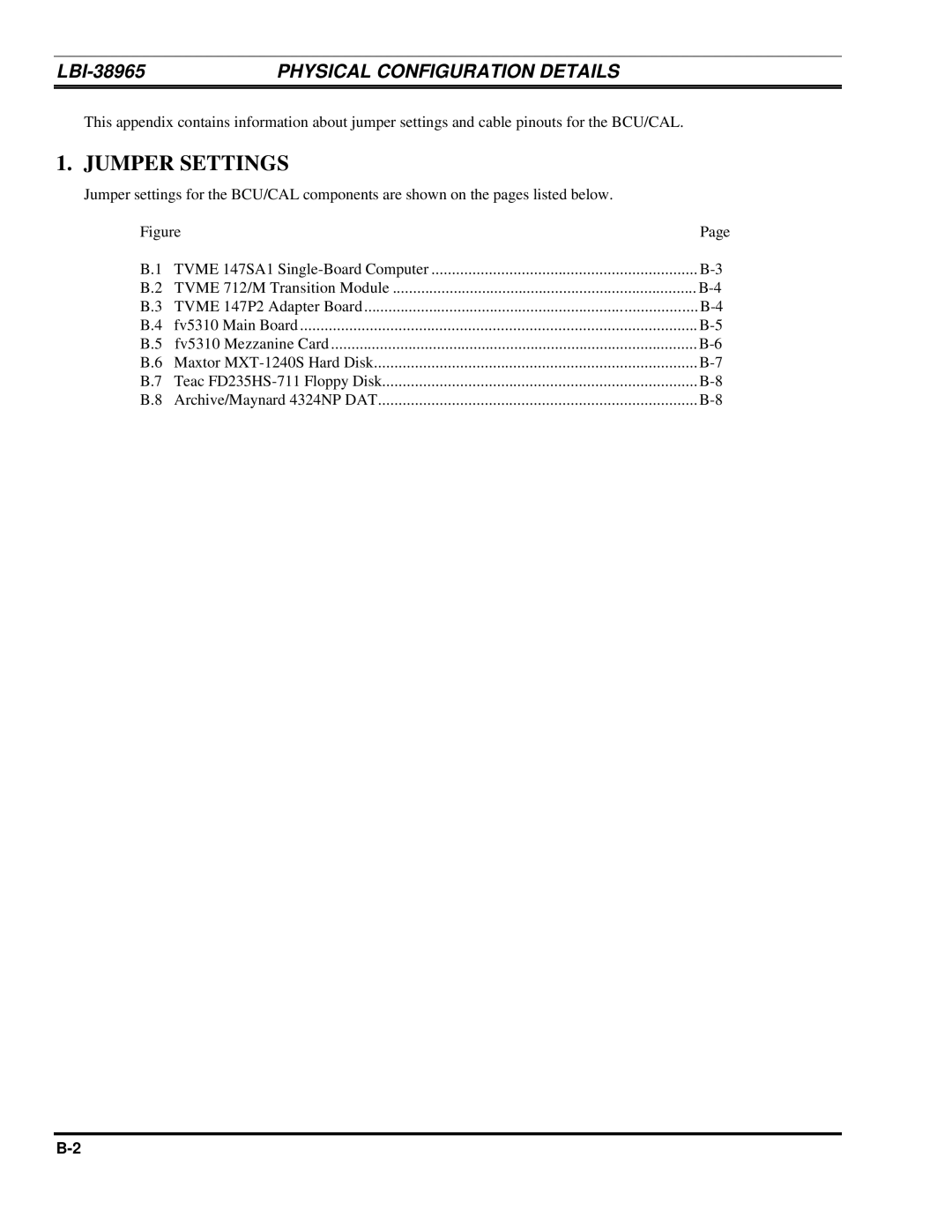 Ericsson LBI-38965B installation manual Jumper Settings 