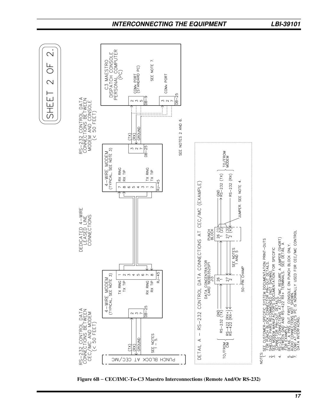 Ericsson LBI-39101A manual Interconnecting the Equipment 