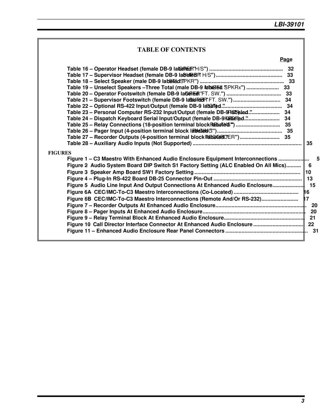 Ericsson LBI-39101A manual Figures 