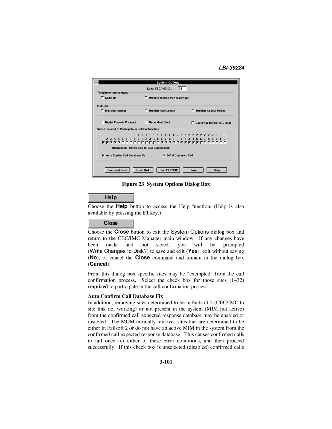 Ericsson LBI-39224 manual Auto Confirm Call Database Fix, 101 