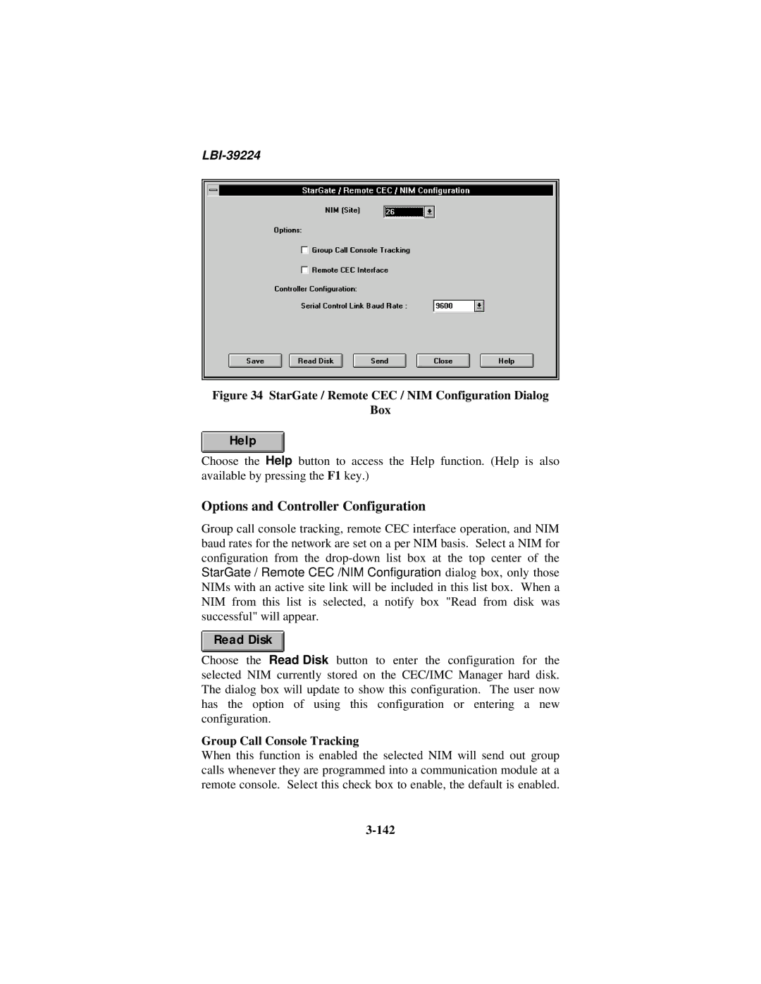 Ericsson LBI-39224 manual Options and Controller Configuration, Group Call Console Tracking, 142 