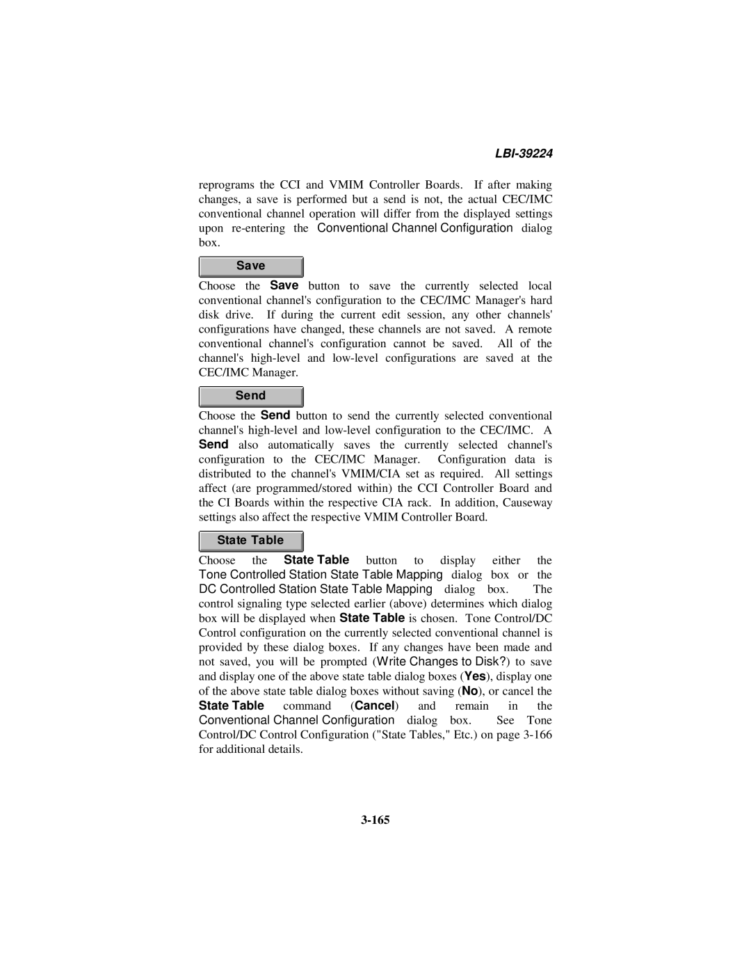 Ericsson LBI-39224 manual State Table, 165 