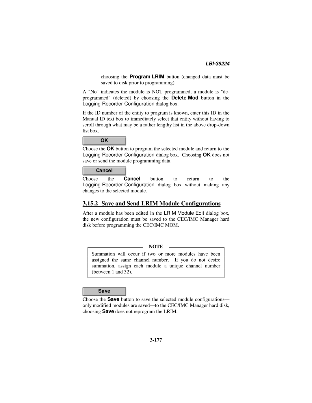 Ericsson LBI-39224 manual Save and Send Lrim Module Configurations, 177 