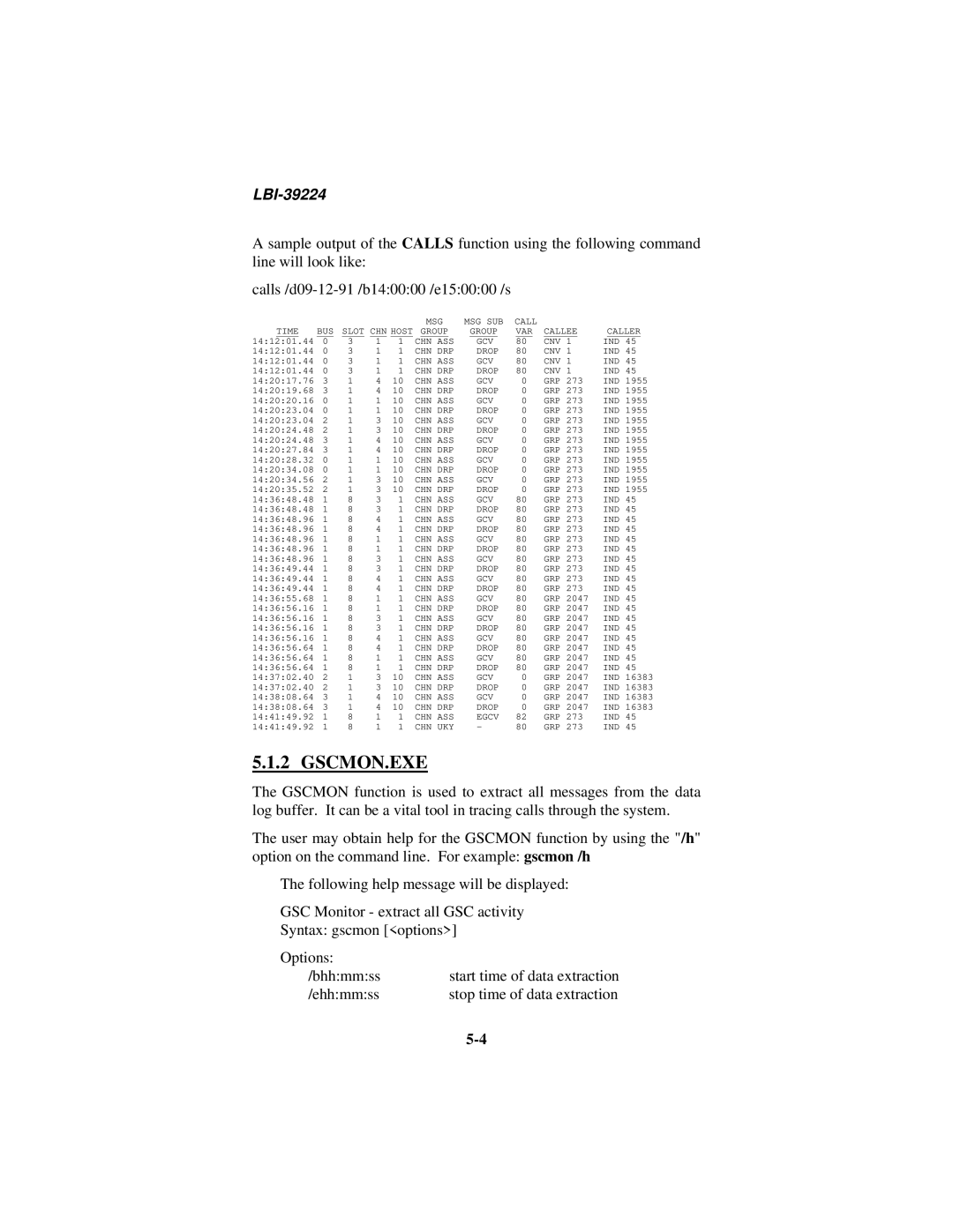 Ericsson LBI-39224 manual Gscmon.Exe 