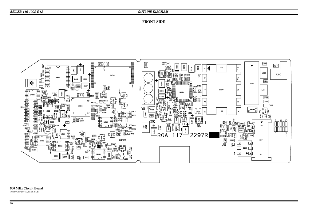 Ericsson LPE-200 manual Front Side, MHz Circuit Board 