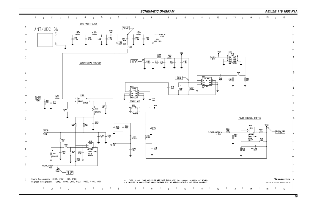 Ericsson LPE-200 manual Transmitter 