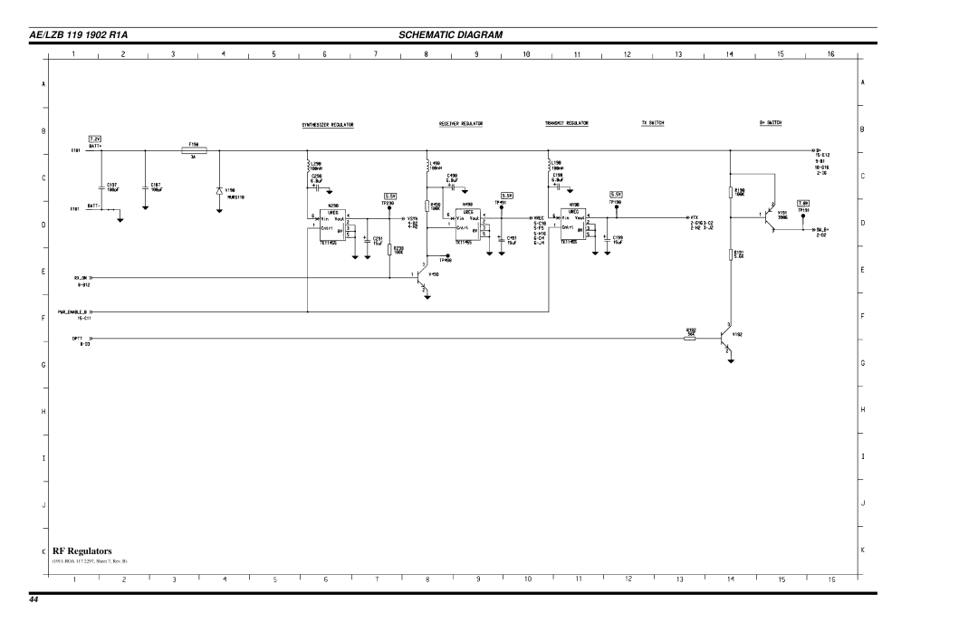 Ericsson LPE-200 manual RF Regulators 