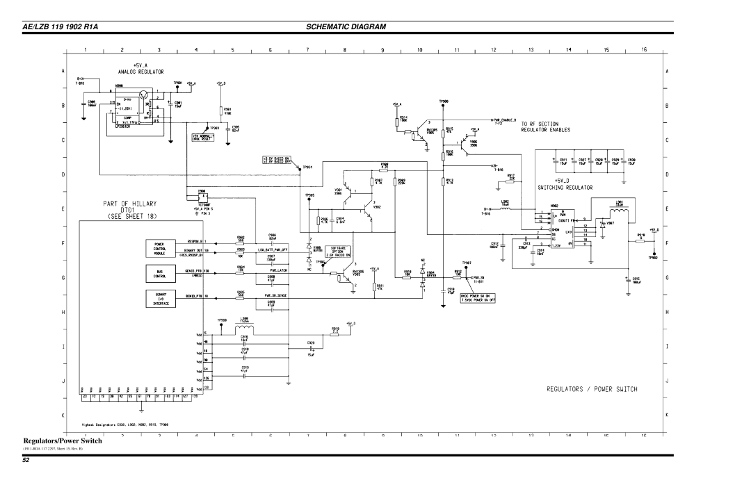 Ericsson LPE-200 manual Regulators/Power Switch 