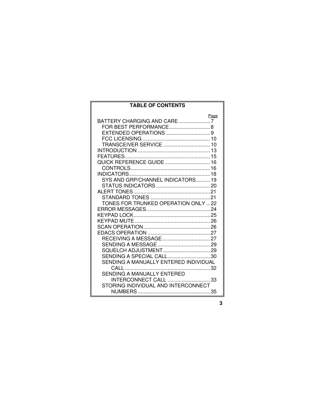 Ericsson LZT-1872R1A manual Table of Contents 