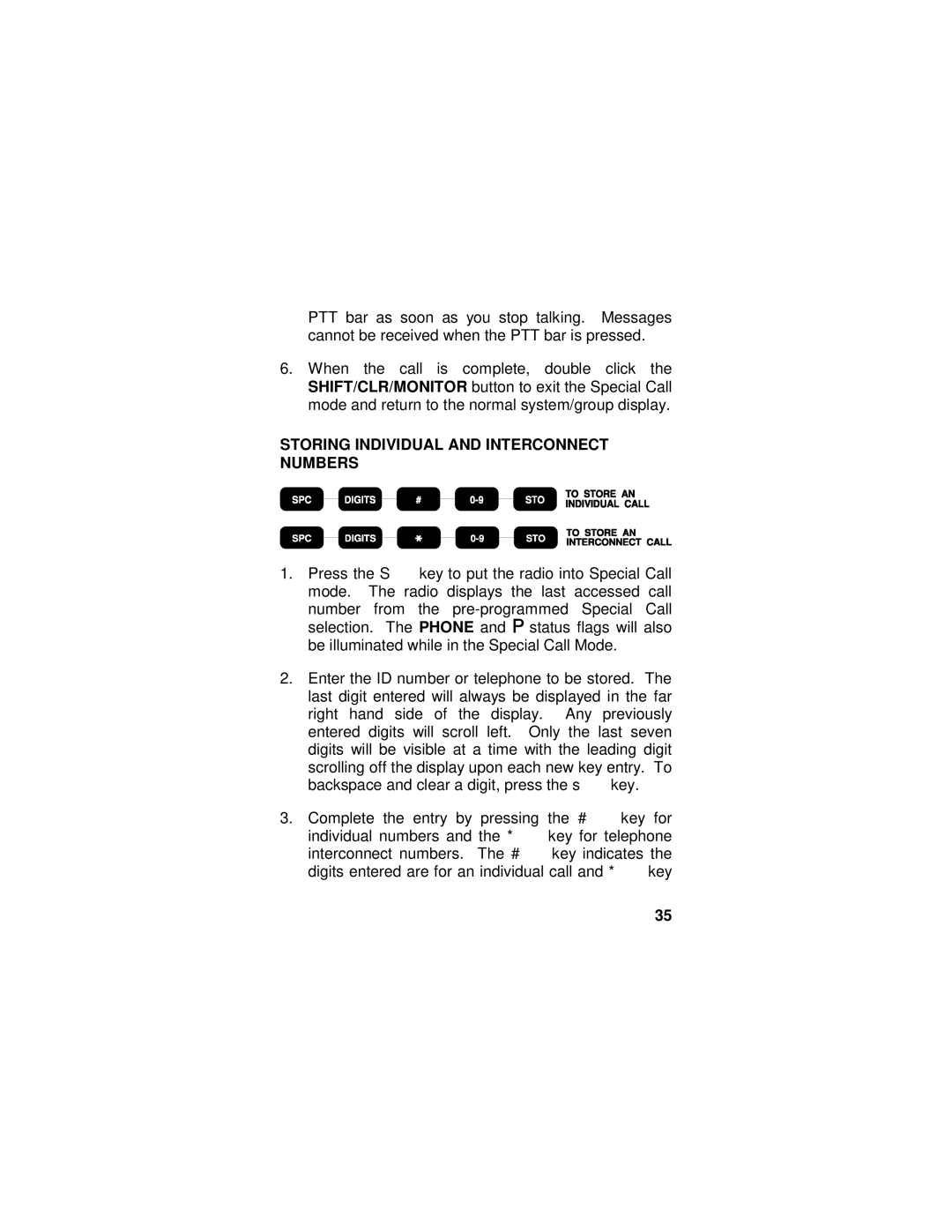 Ericsson LZT-1872R1A manual Storing Individual and Interconnect Numbers 