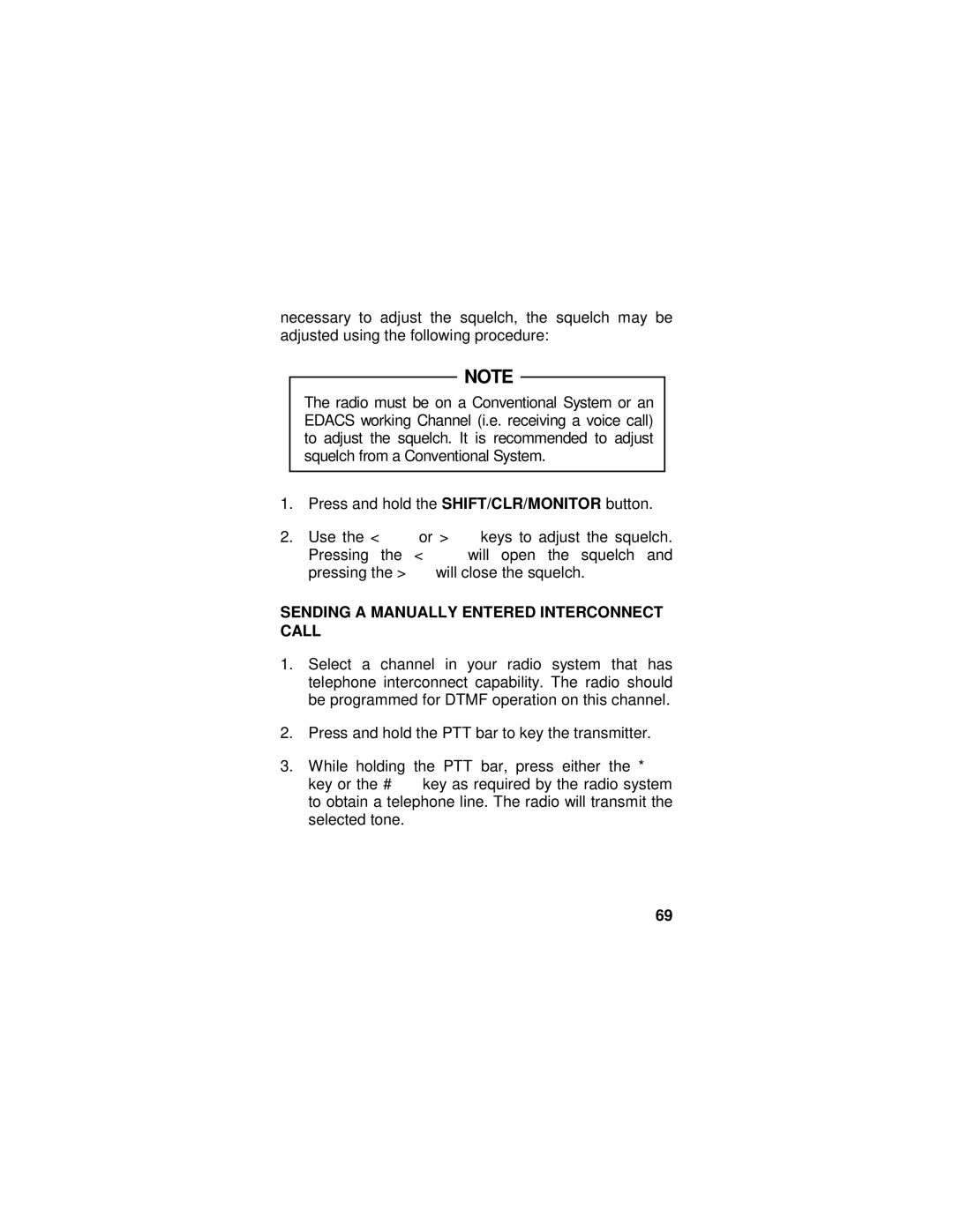 Ericsson LZT-1872R1A manual Sending a Manually Entered Interconnect Call 