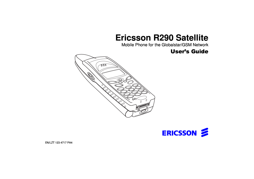 Ericsson manual Ericsson R290 Satellite, 8VHU·V*XLGH, Mobile Phone for the Globalstar/GSM Network 