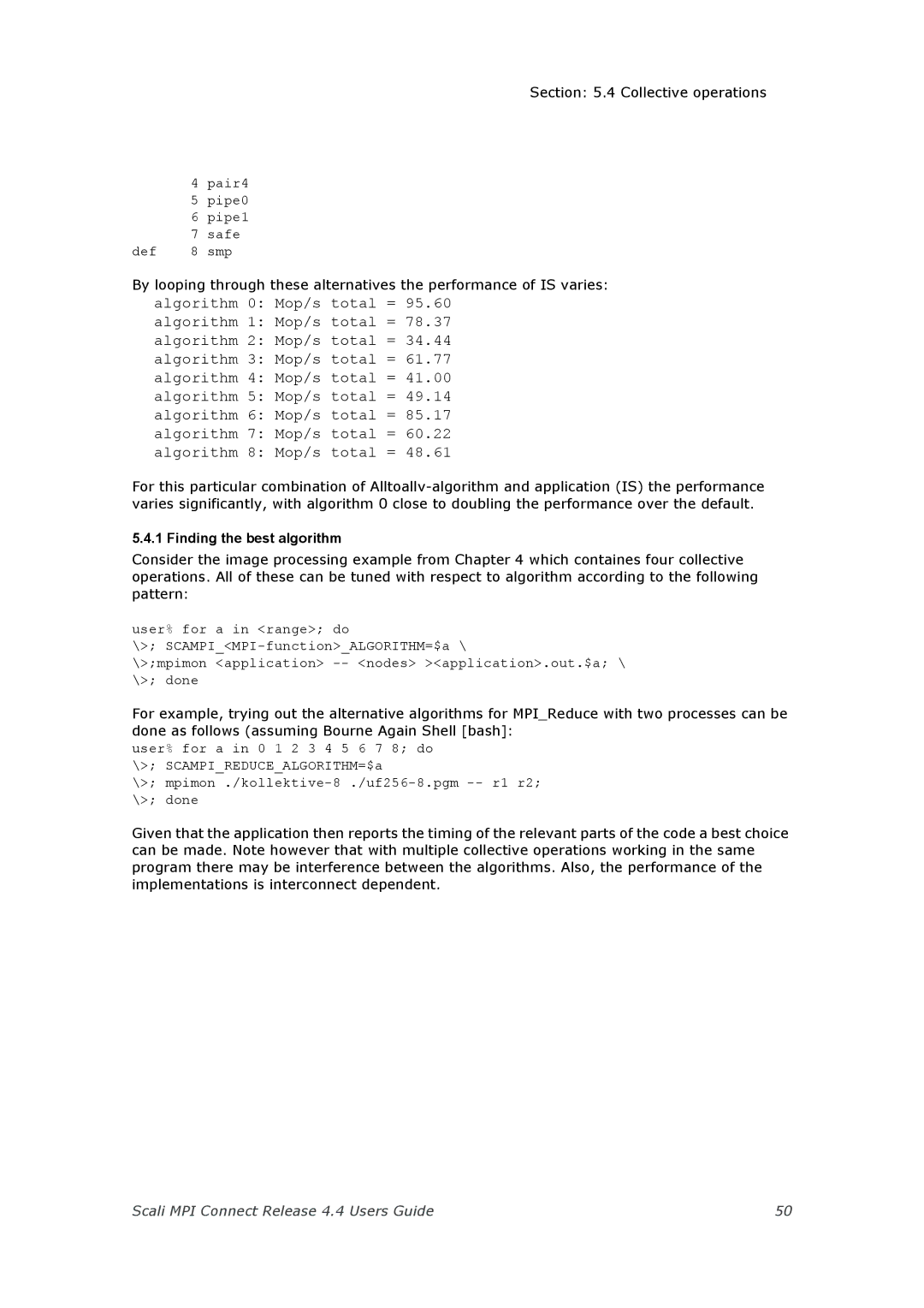 Escali 4.4 manual Finding the best algorithm 