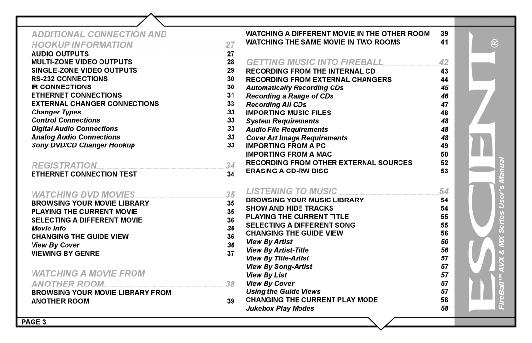 Escient AVX user manual Changing the Guide View View By Cover, Jukebox Play Modes 