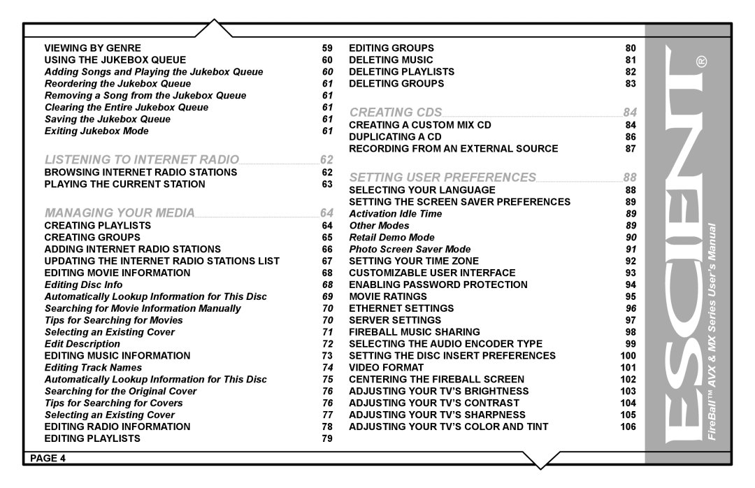 Escient AVX user manual Adding Songs and Playing the Jukebox Queue, Reordering the Jukebox Queue, Saving the Jukebox Queue 