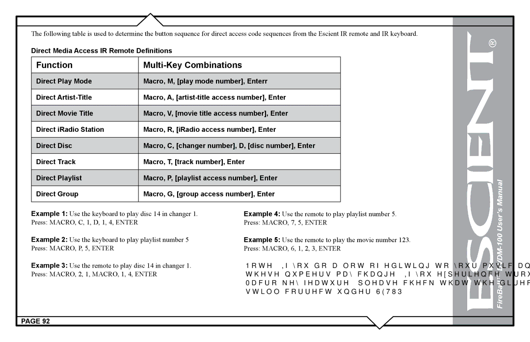 Escient DVDM-100 user manual These numbers may change. If you experience trouble with 