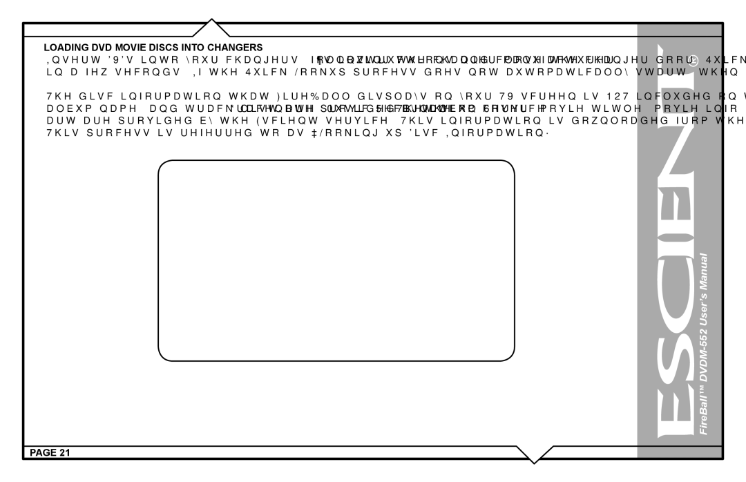 Escient DVDN-552 user manual Loading DVD Movie Discs Into Changers 