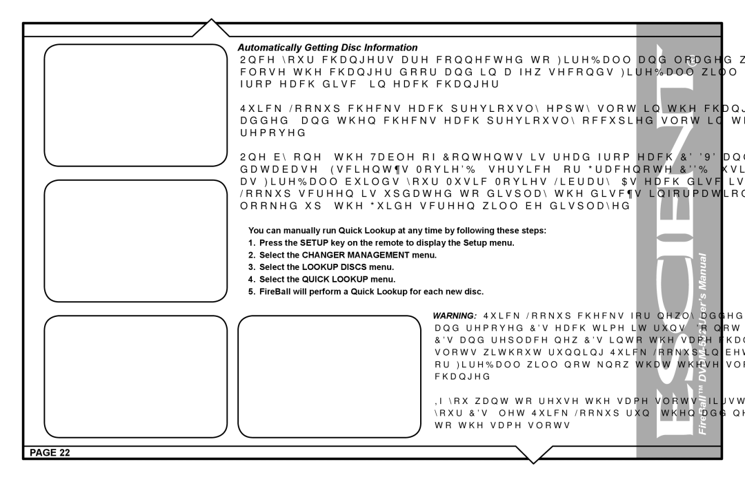 Escient DVDN-552 user manual Automatically Getting Disc Information 