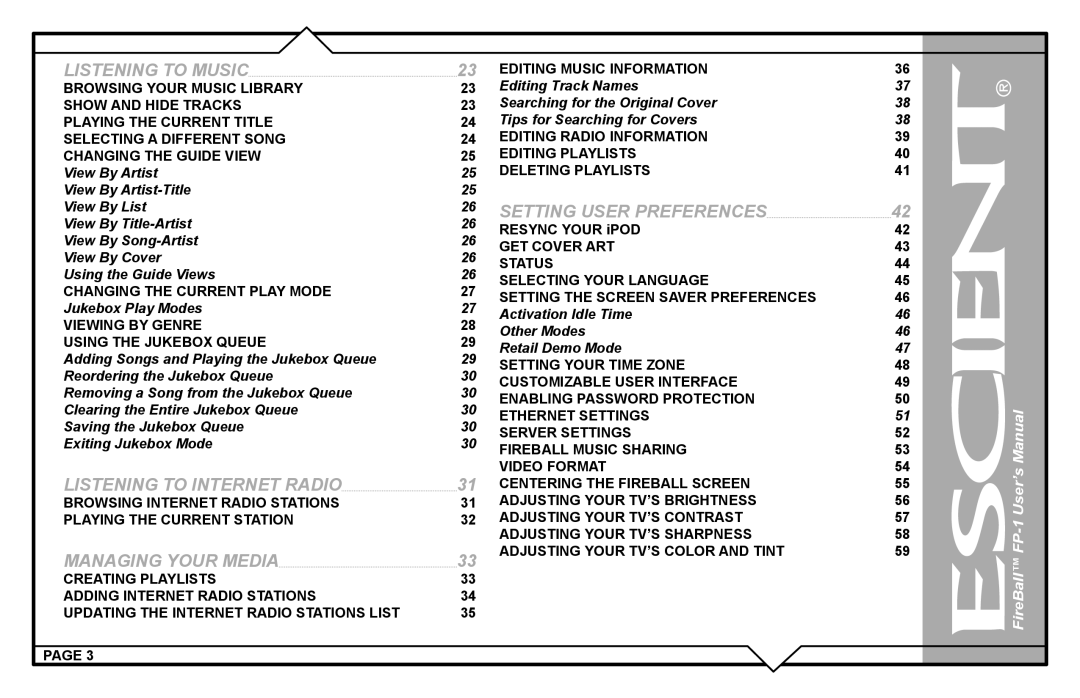 Escient FP-1 user manual Viewing by Genre Using the Jukebox Queue, Activation Idle Time Other Modes Retail Demo Mode 