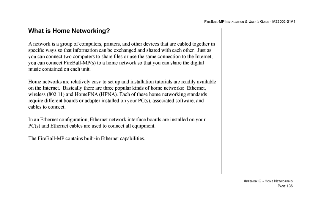 Escient MP-100 manual What is Home Networking? 