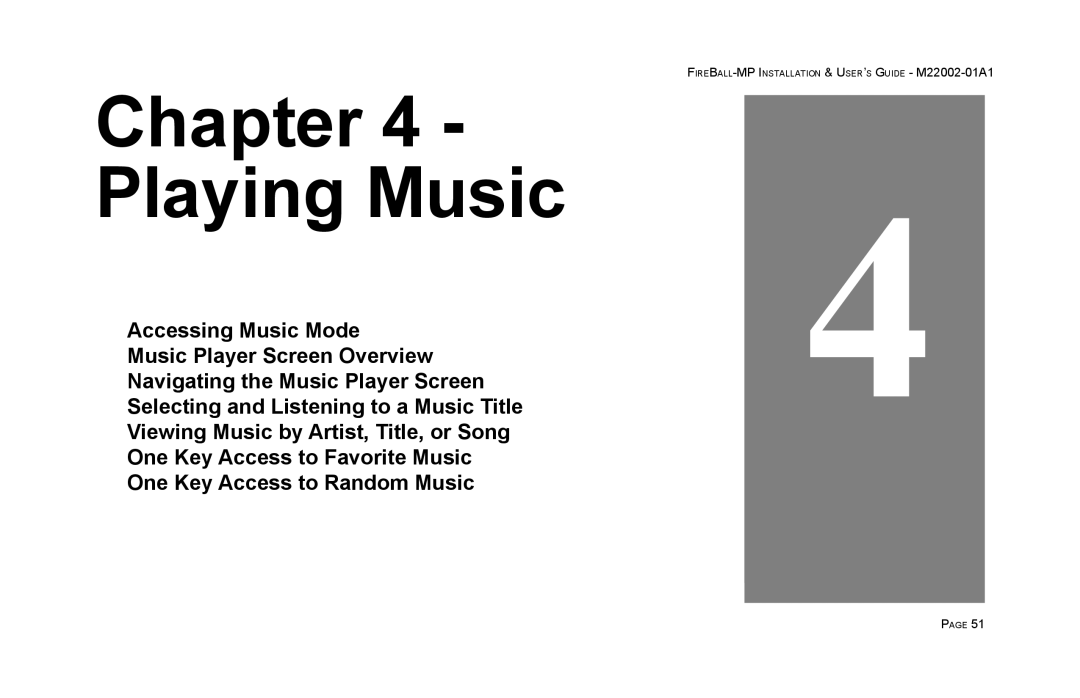 Escient MP-100 manual Playing Music 