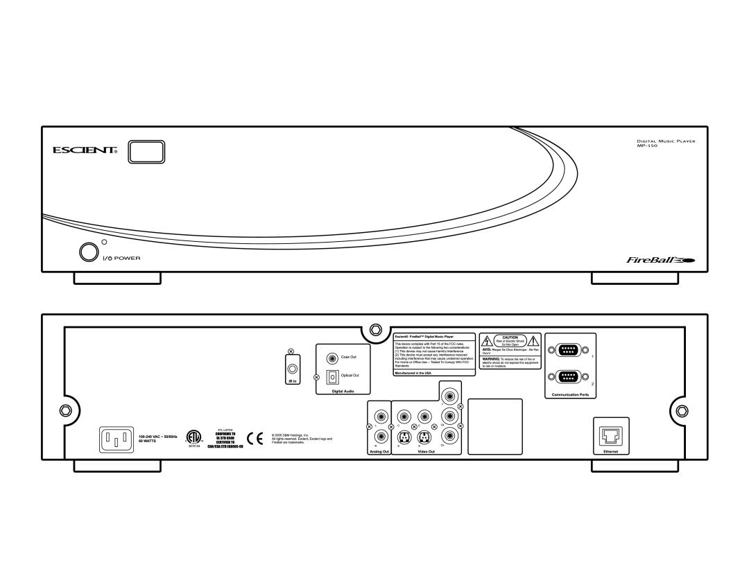 Escient MP-150 manual 