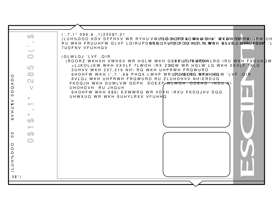 Escient MP-150 manual GlwlqjLvf,Qir 