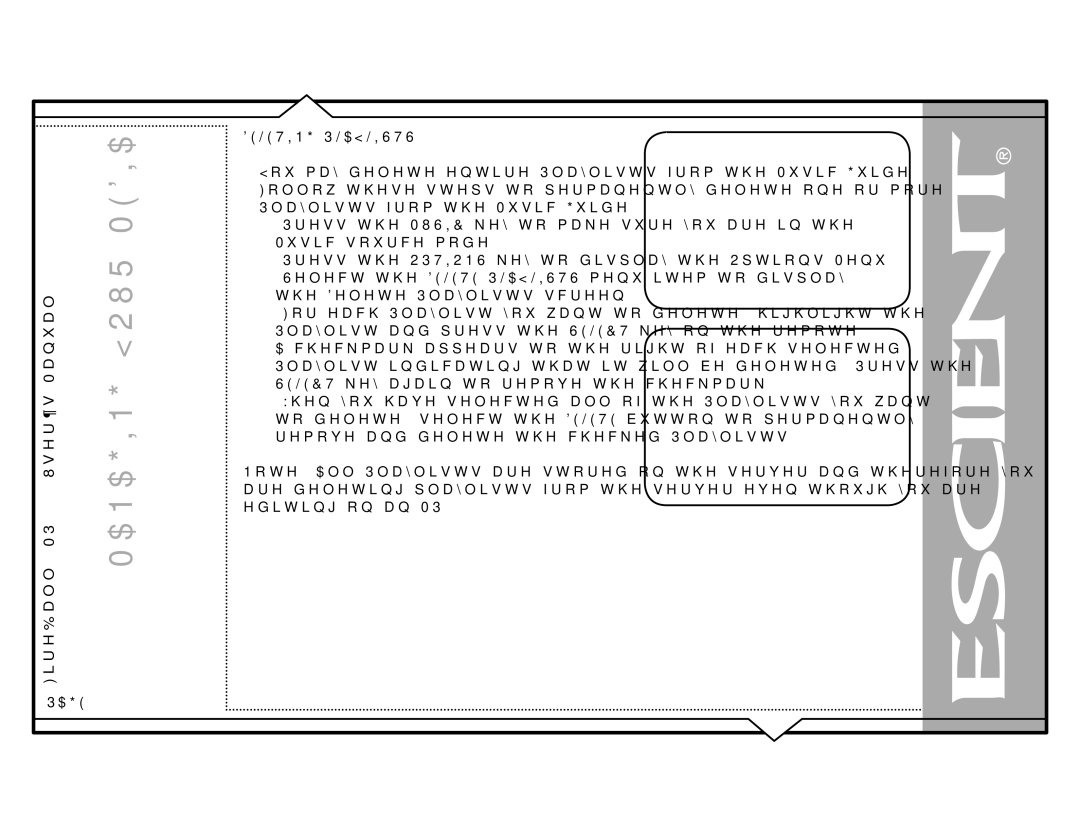 Escient MP-150 manual 3OD\OLVWVIURPWKH0XVLF*XLGH, WKHHOHWH3OD\OLVWVVFUHHQ, HGLWLQJRQDQ03 