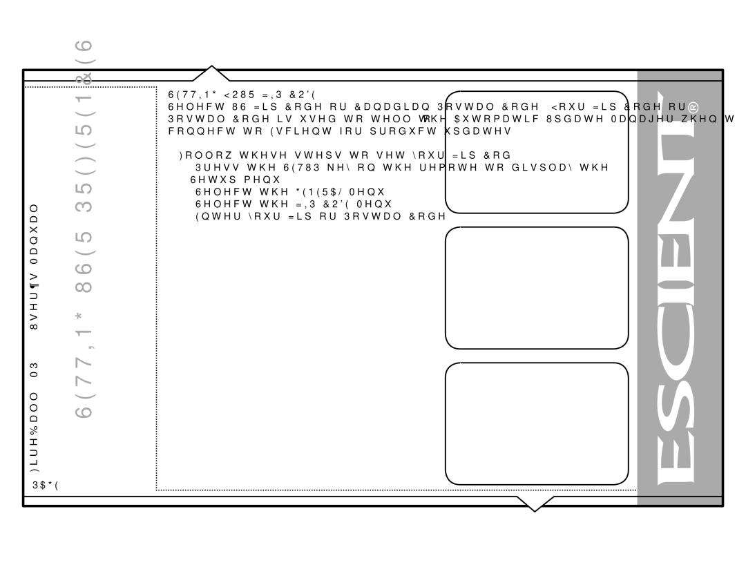 Escient MP-150 manual 677,1*285=,3&2 , 6HOHFWWKH=,3&20HQX, QWHU\RXU=LSRU3RVWDO&RGH 