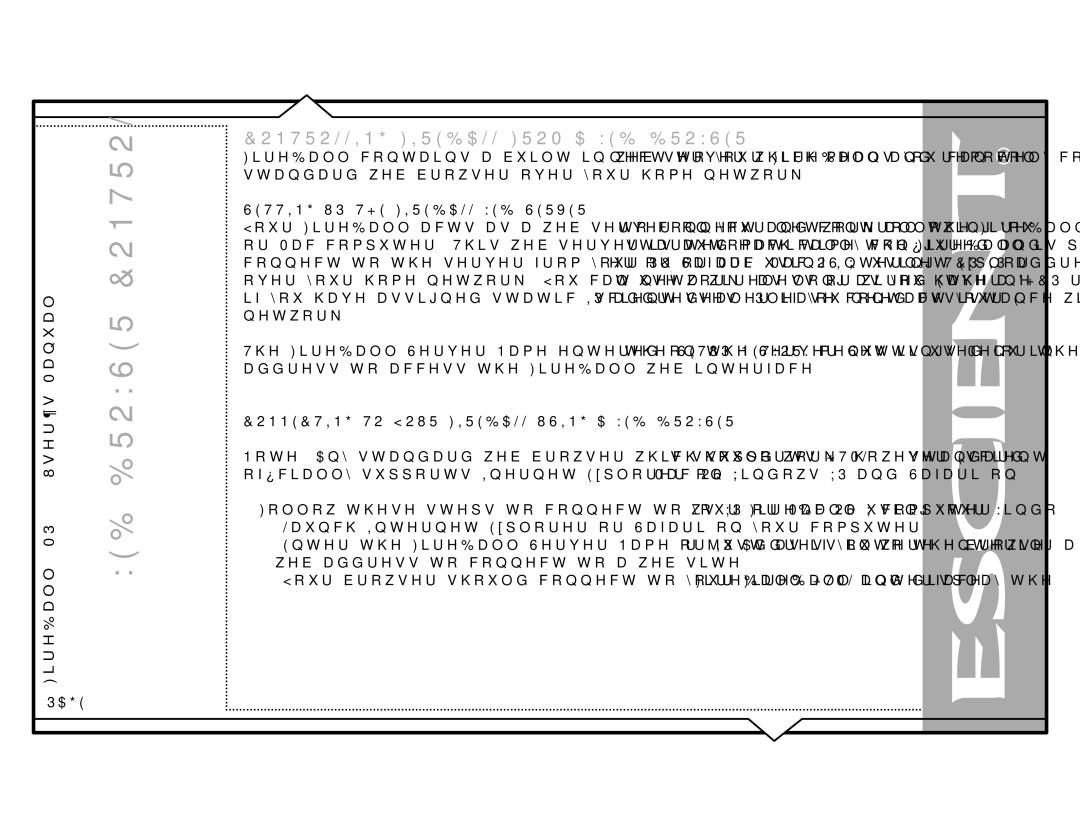 Escient MP-150 677,1*837+,5%$//%6595, 211&7,1*72285,5%$//86,1*$%%5265, ZheDgguhvvWrFrqqhfwWrDZheVlwh 