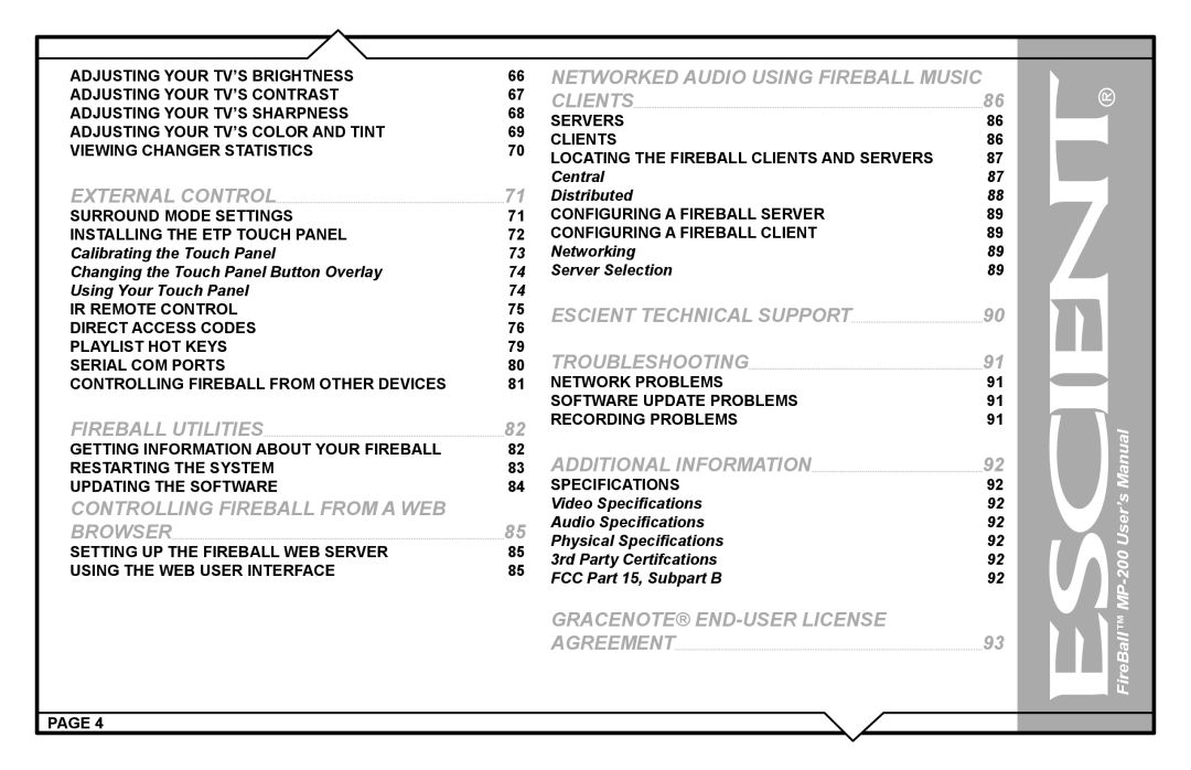 Escient MP-200 user manual Central Distributed, Networking Server Selection 