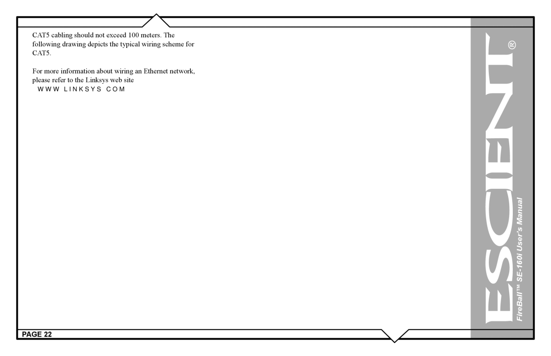 Escient user manual FireBall SE-160i User’s Manual 