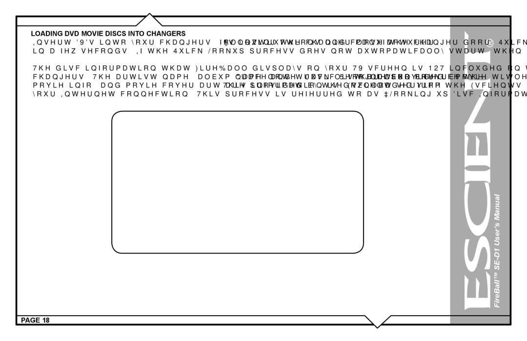 Escient SE-D1 user manual Loading DVD Movie Discs Into Changers 