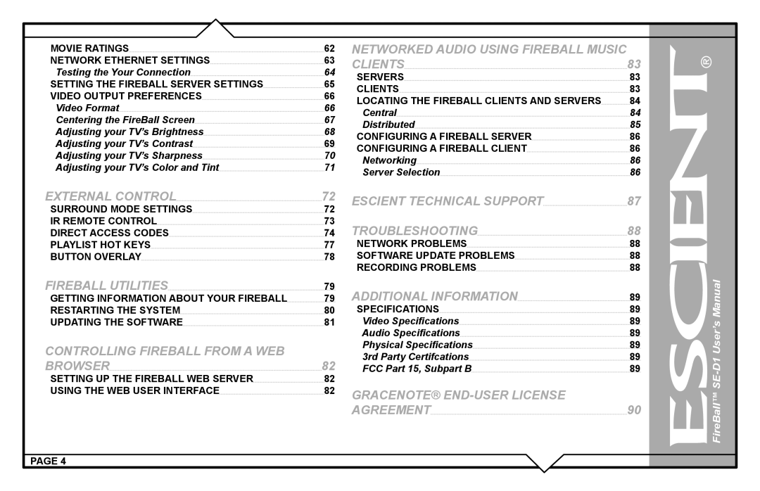 Escient SE-D1 user manual Testing the Your Connection, Central Distributed, Networking Server Selection 